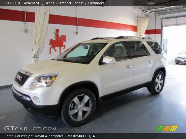 2012 GMC Acadia SLT in White Diamond Tricoat