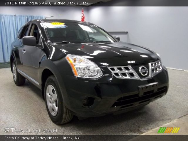 2011 Nissan Rogue S AWD in Wicked Black
