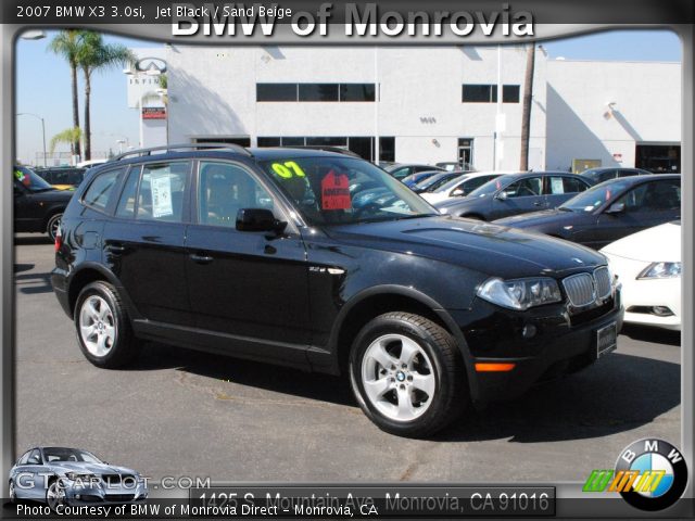 2007 BMW X3 3.0si in Jet Black