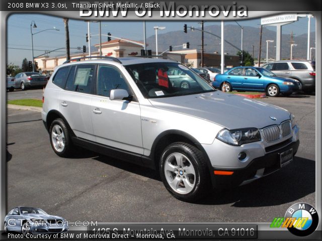 2008 BMW X3 3.0si in Titanium Silver Metallic
