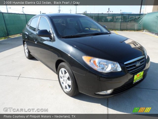 2008 Hyundai Elantra GLS Sedan in Black Pearl