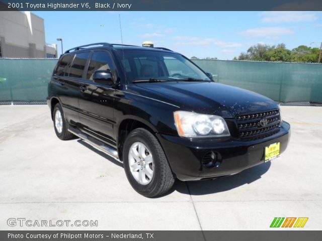 2001 Toyota Highlander V6 in Black
