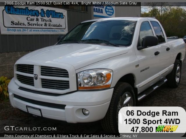 2006 Dodge Ram 1500 SLT Quad Cab 4x4 in Bright White