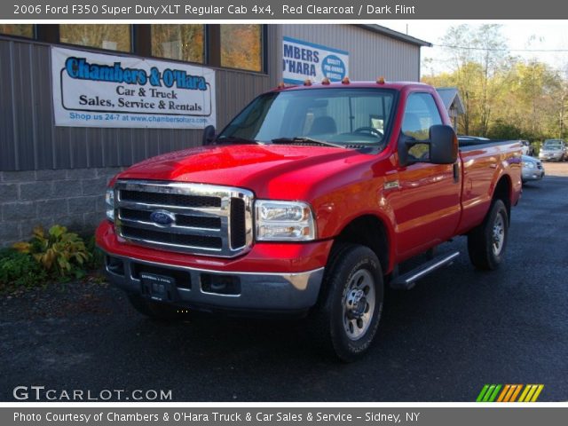 2006 Ford F350 Super Duty XLT Regular Cab 4x4 in Red Clearcoat