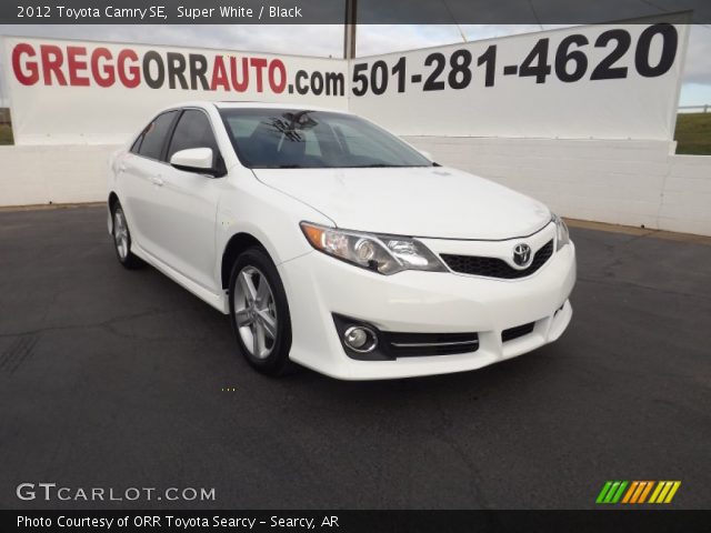 2012 Toyota Camry SE in Super White