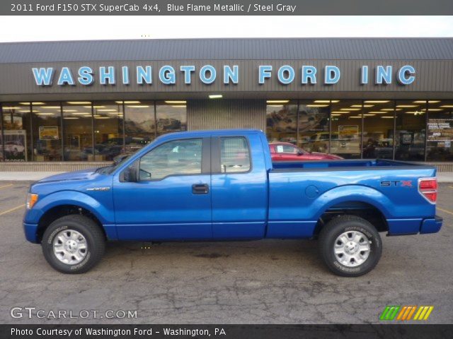 2011 Ford F150 STX SuperCab 4x4 in Blue Flame Metallic