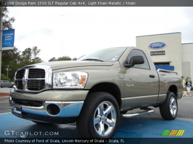 2008 Dodge Ram 1500 SLT Regular Cab 4x4 in Light Khaki Metallic