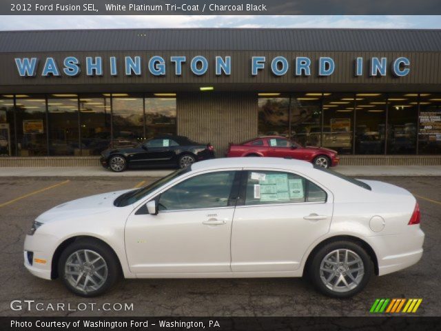 2012 Ford Fusion SEL in White Platinum Tri-Coat