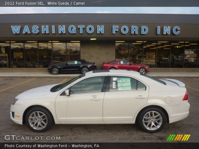 2012 Ford Fusion SEL in White Suede