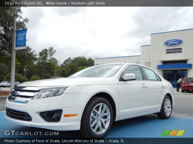 2012 Ford Fusion SEL in White Suede