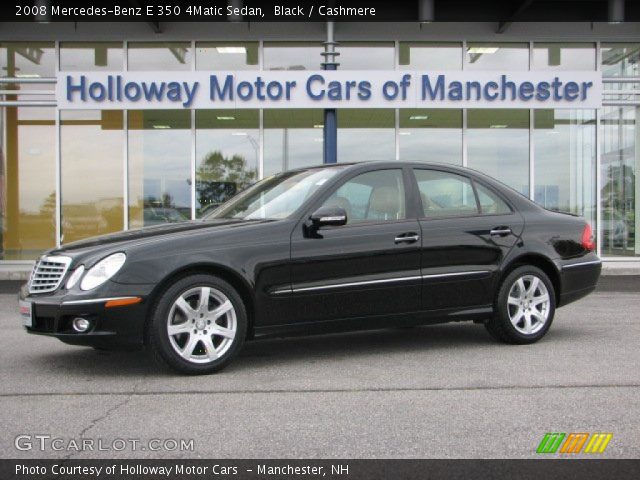2008 Mercedes-Benz E 350 4Matic Sedan in Black