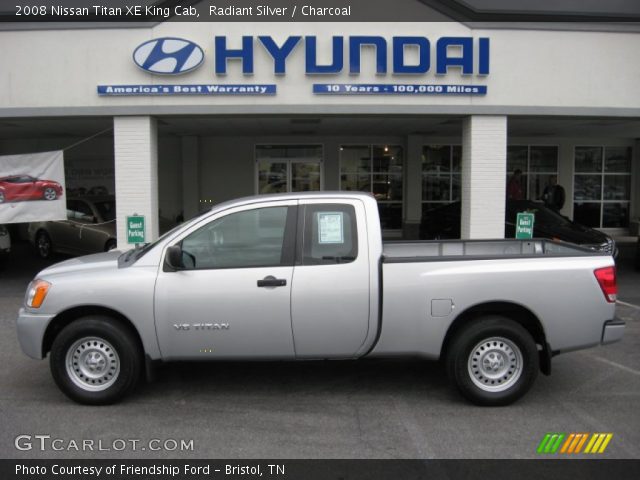 2008 Nissan Titan XE King Cab in Radiant Silver
