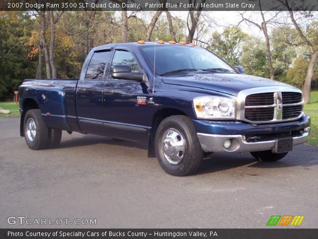 2007 Dodge Ram 3500 SLT Quad Cab Dually in Patriot Blue Pearl