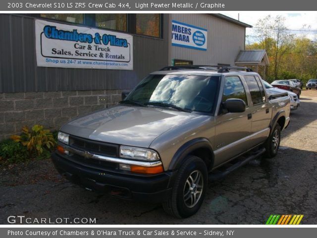 2003 Chevrolet S10 LS ZR5 Crew Cab 4x4 in Light Pewter Metallic