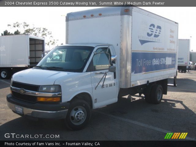 2004 Chevrolet Express 3500 Cutaway Moving Van in Summit White