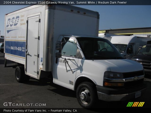 2004 Chevrolet Express 3500 Cutaway Moving Van in Summit White