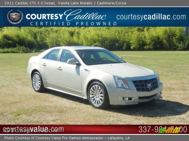 2011 Cadillac CTS 3.0 Sedan in Vanilla Latte Metallic