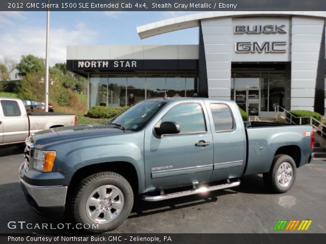 2012 GMC Sierra 1500 SLE Extended Cab 4x4 in Stealth Gray Metallic