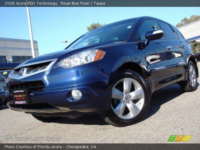 2008 Acura RDX Technology in Royal Blue Pearl