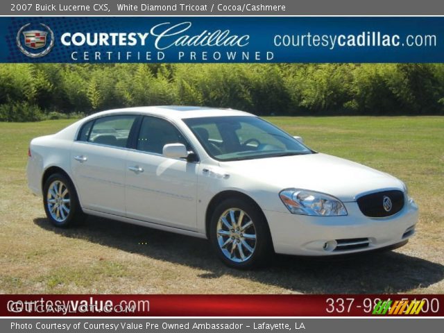 2007 Buick Lucerne CXS in White Diamond Tricoat