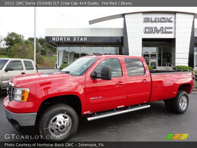 2012 GMC Sierra 3500HD SLT Crew Cab 4x4 Dually in Fire Red