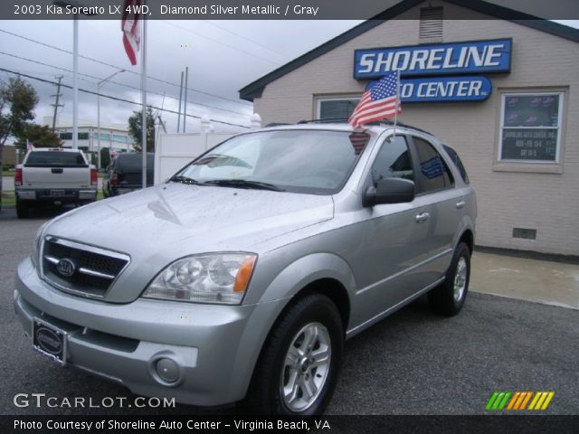 2003 Kia Sorento LX 4WD in Diamond Silver Metallic