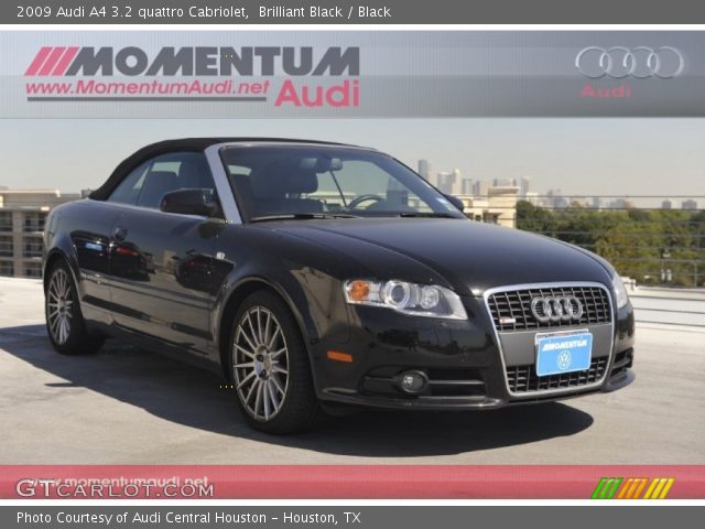 2009 Audi A4 3.2 quattro Cabriolet in Brilliant Black