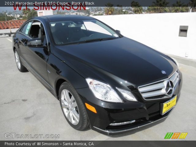 2012 Mercedes-Benz E 350 Coupe in Black