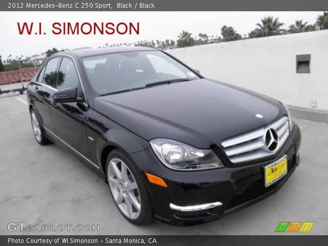 2012 Mercedes-Benz C 250 Sport in Black