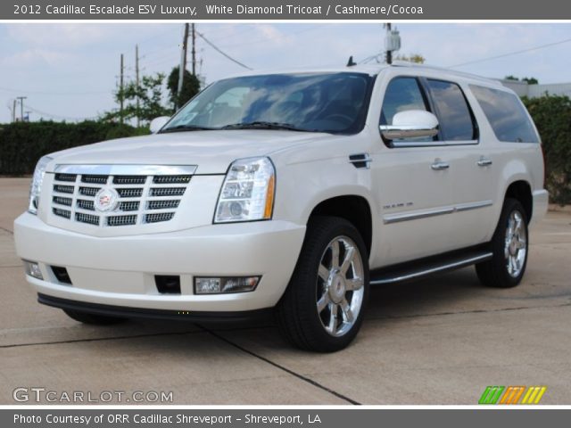 2012 Cadillac Escalade ESV Luxury in White Diamond Tricoat