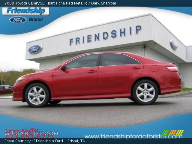 2008 Toyota Camry SE in Barcelona Red Metallic