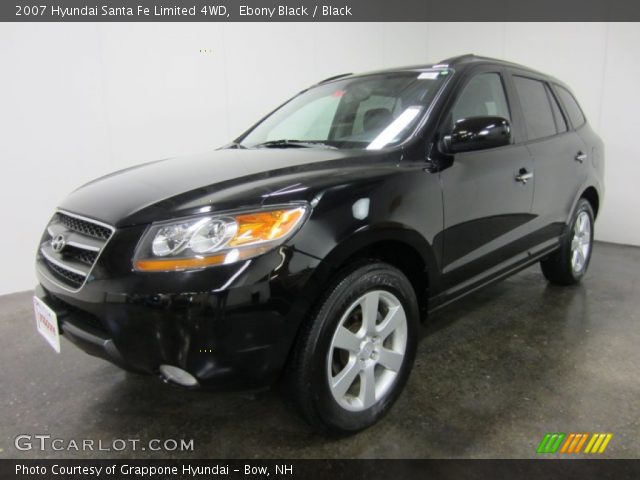 2007 Hyundai Santa Fe Limited 4WD in Ebony Black