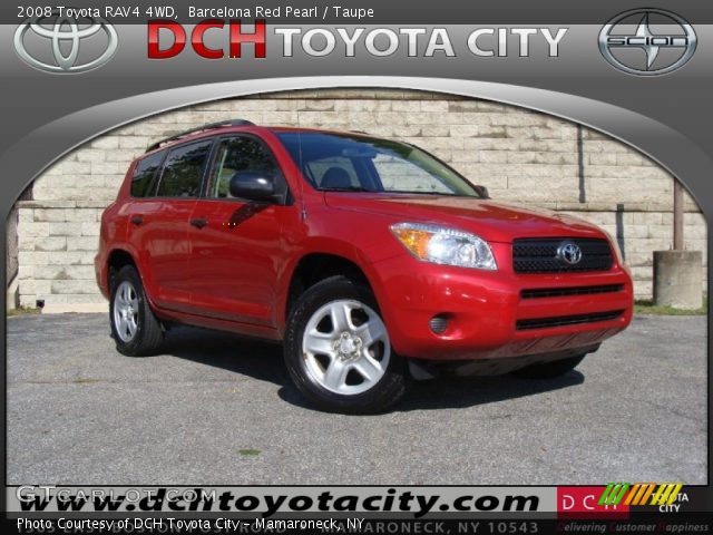 2008 Toyota RAV4 4WD in Barcelona Red Pearl