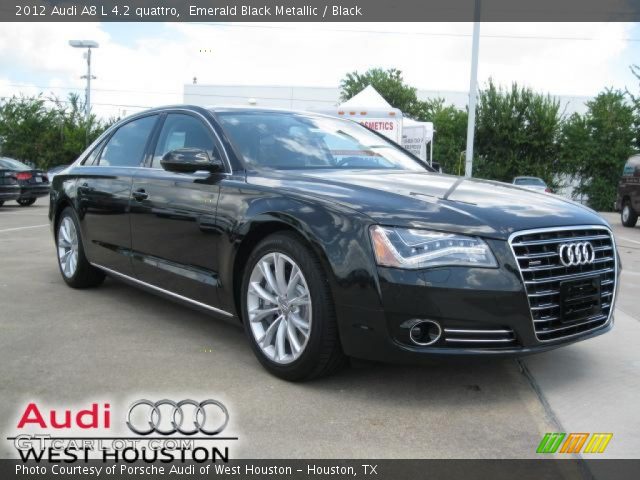 2012 Audi A8 L 4.2 quattro in Emerald Black Metallic