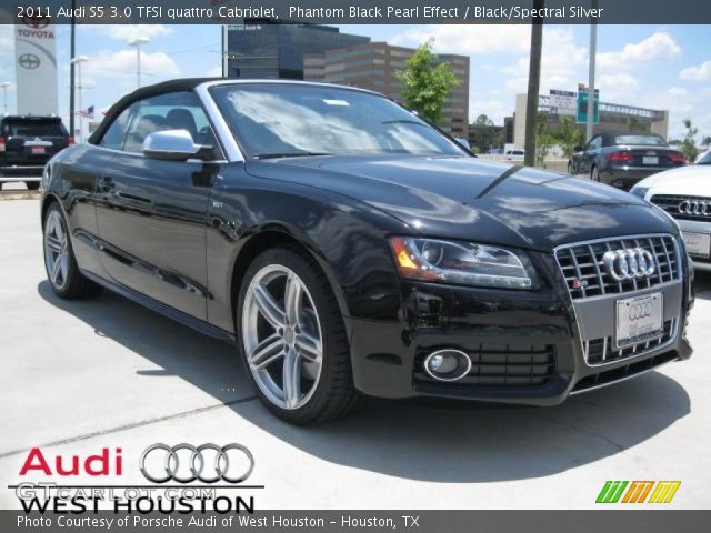 2011 Audi S5 3.0 TFSI quattro Cabriolet in Phantom Black Pearl Effect