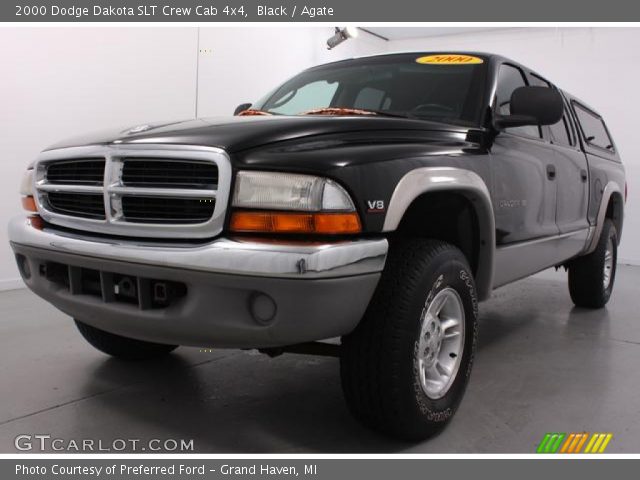 2000 Dodge Dakota SLT Crew Cab 4x4 in Black