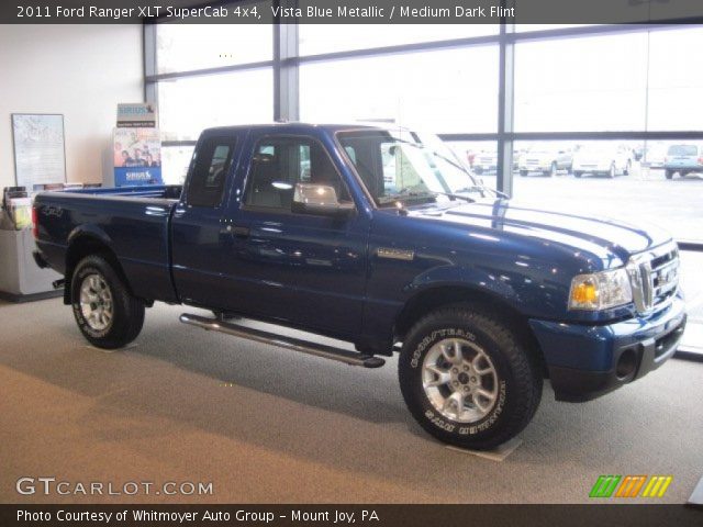 2011 Ford Ranger XLT SuperCab 4x4 in Vista Blue Metallic