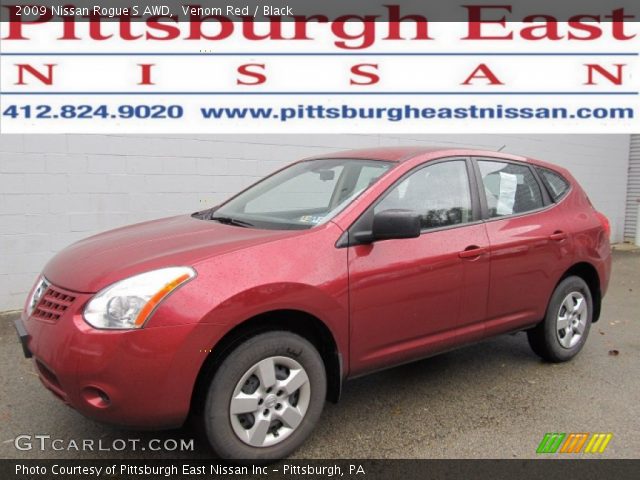2009 Nissan Rogue S AWD in Venom Red