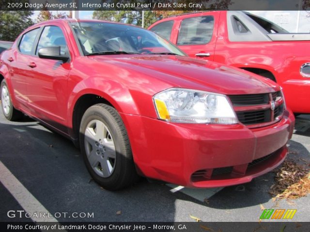 2009 Dodge Avenger SE in Inferno Red Crystal Pearl