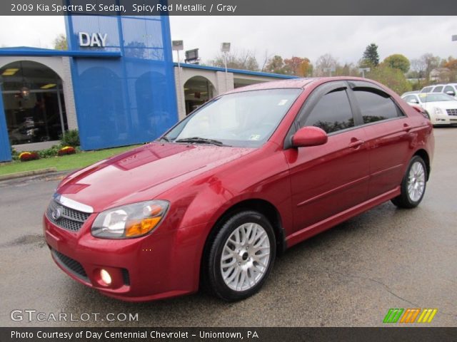 2009 Kia Spectra EX Sedan in Spicy Red Metallic