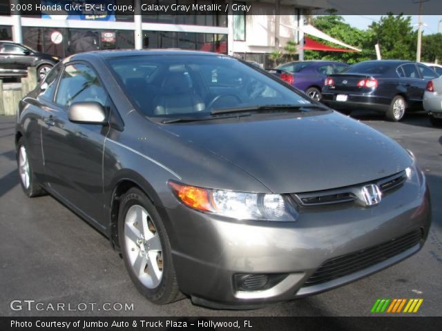 2008 Honda Civic EX-L Coupe in Galaxy Gray Metallic