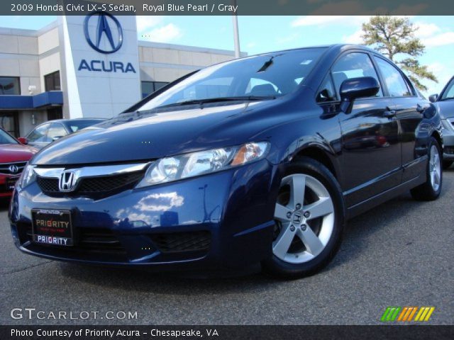 2009 Honda Civic LX-S Sedan in Royal Blue Pearl