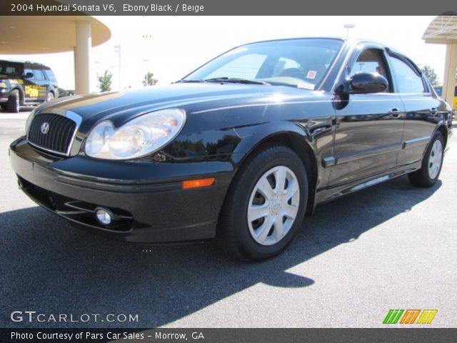 2004 Hyundai Sonata V6 in Ebony Black