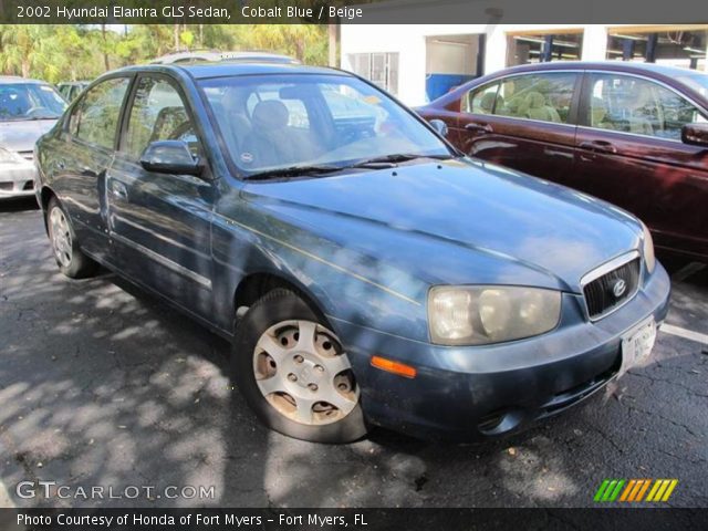 2002 Hyundai Elantra GLS Sedan in Cobalt Blue