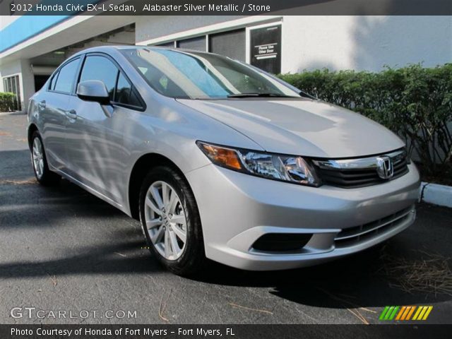 2012 Honda Civic EX-L Sedan in Alabaster Silver Metallic