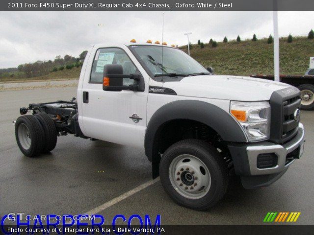 2011 Ford F450 Super Duty XL Regular Cab 4x4 Chassis in Oxford White
