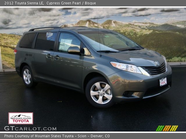 2012 Toyota Sienna LE in Cypress Green Pearl