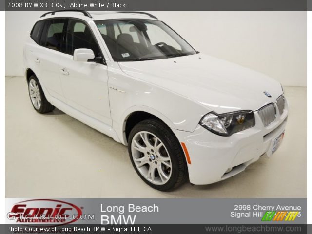 2008 BMW X3 3.0si in Alpine White