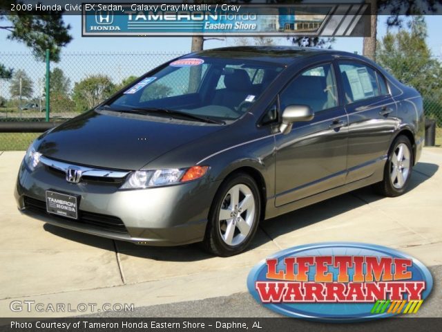 2008 Honda Civic EX Sedan in Galaxy Gray Metallic