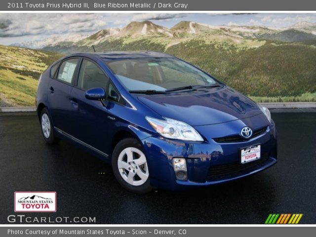 2011 Toyota Prius Hybrid III in Blue Ribbon Metallic